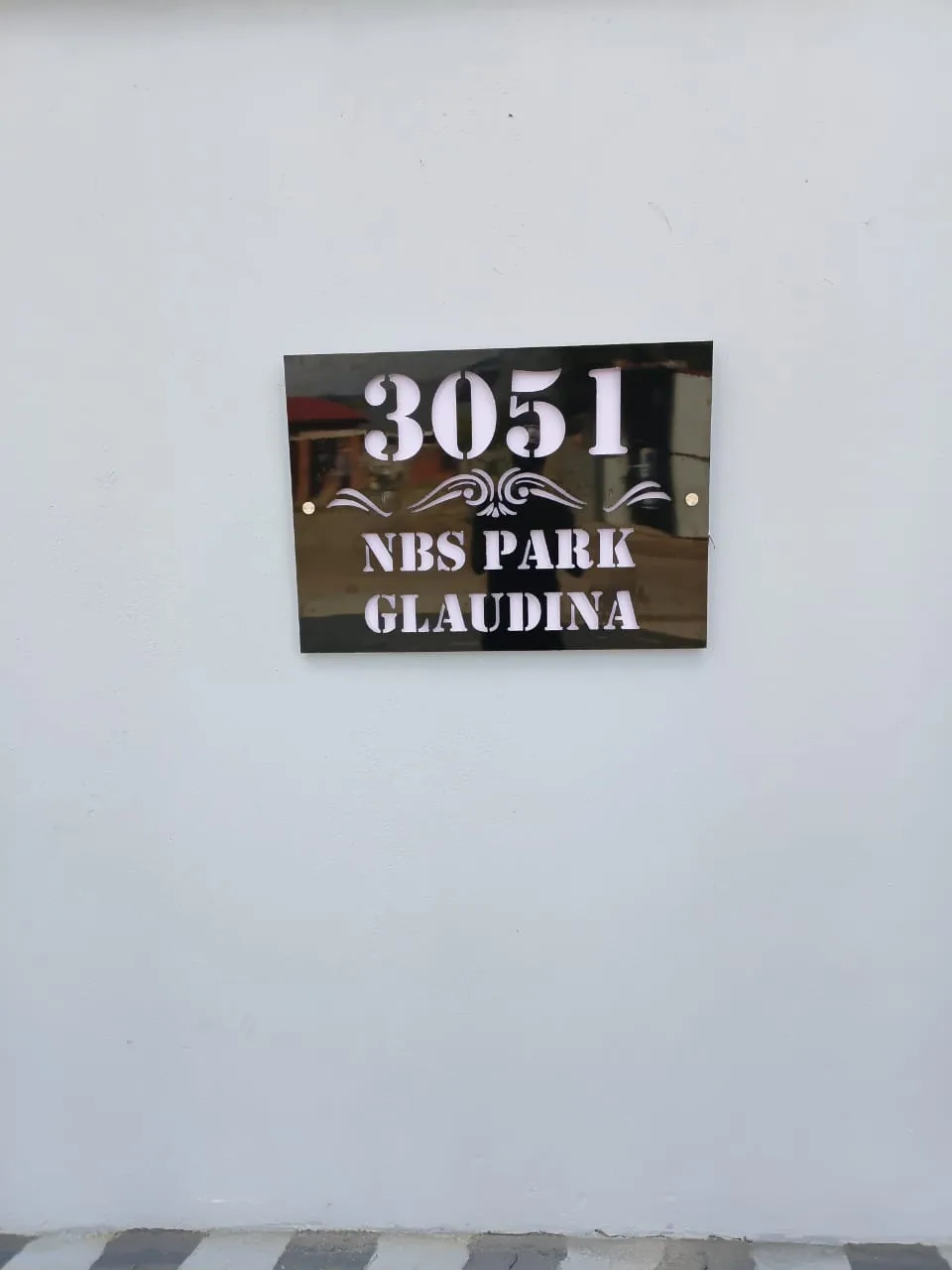 Brushed aluminium sign project — view 1 made by H&S Signs
