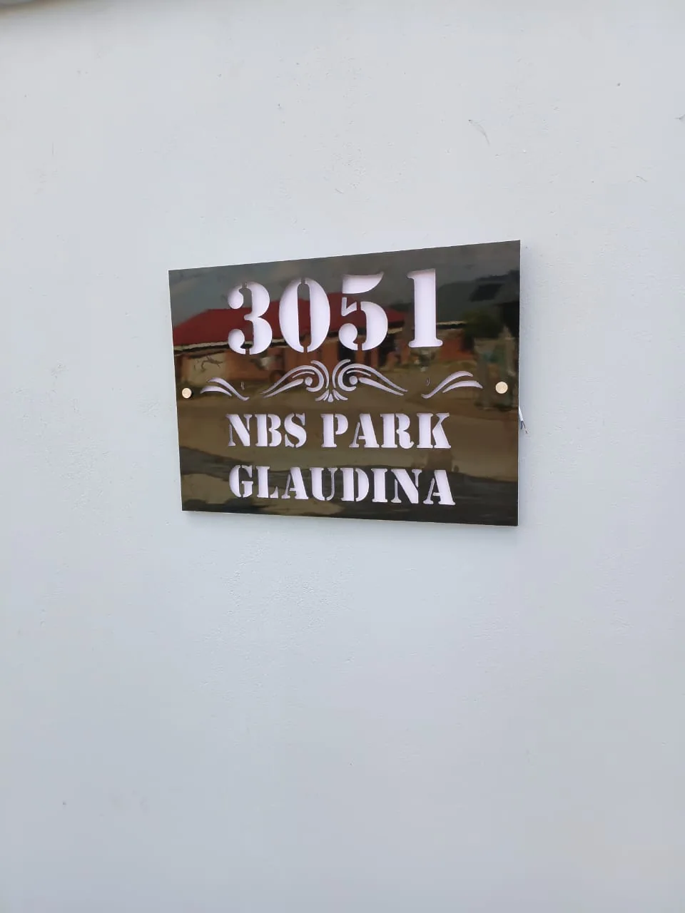 Brushed aluminium sign project — view 2 made by H&S Signs