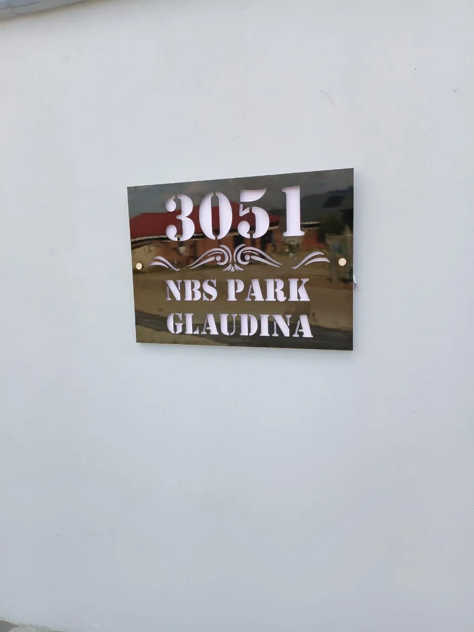 Brushed aluminium sign project — view 3 made by H&S Signs