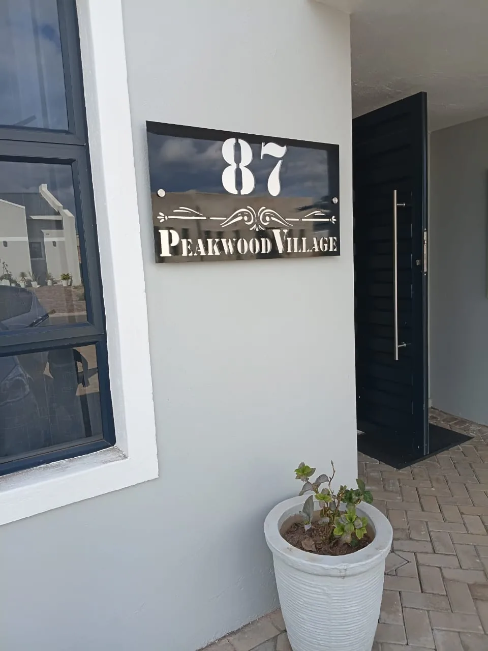 Brushed aluminium sign project — view 4 made by H&S Signs