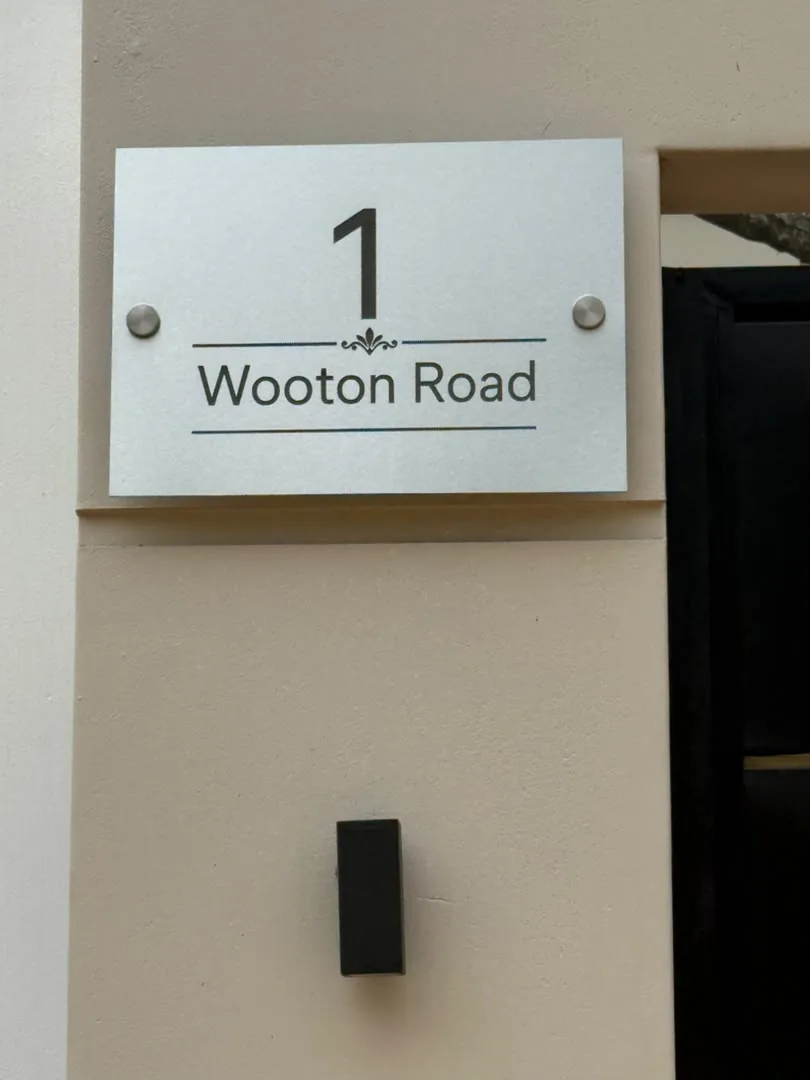 Brushed aluminium sign project — view 16 made by H&S Signs