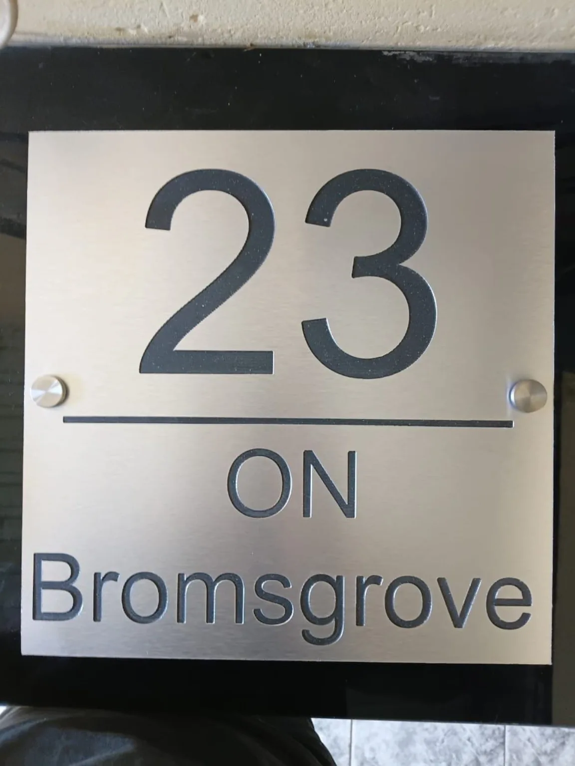 Brushed aluminium sign project — view 25 made by H&S Signs