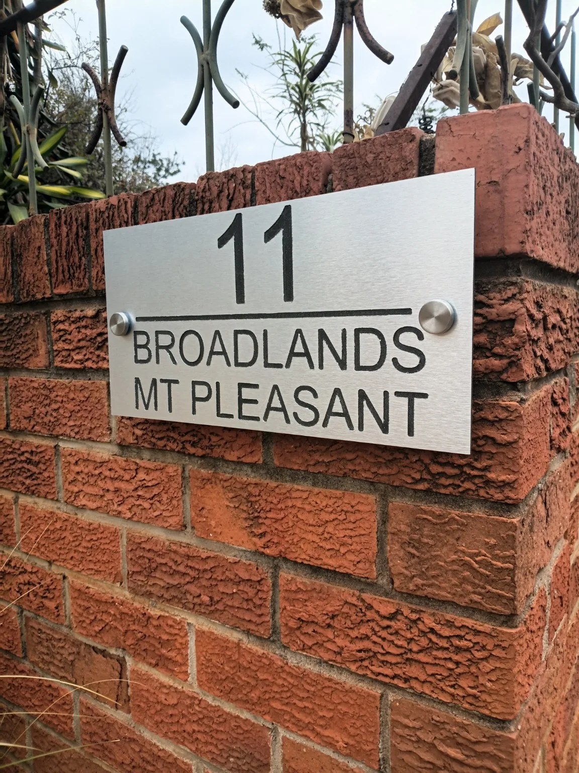 Brushed aluminium sign project — view 26 made by H&S Signs