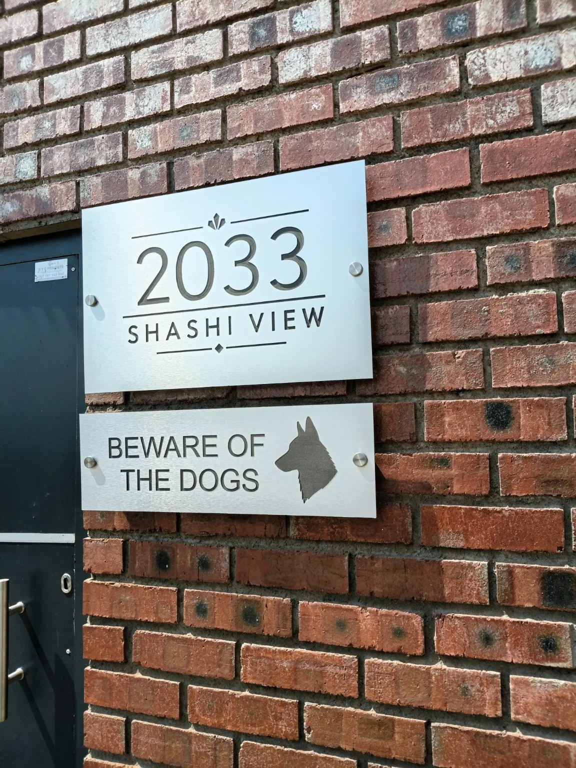 Brushed aluminium sign project — view 31 made by H&S Signs