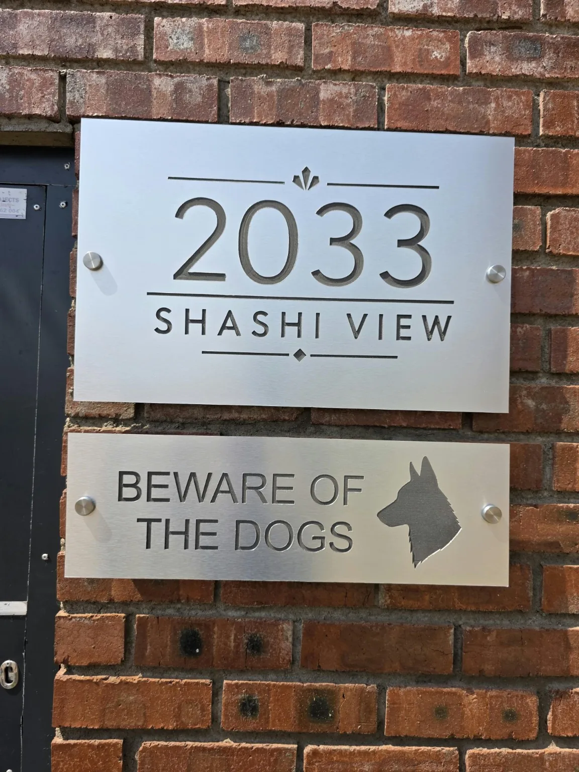 Brushed aluminium sign project — view 33 made by H&S Signs