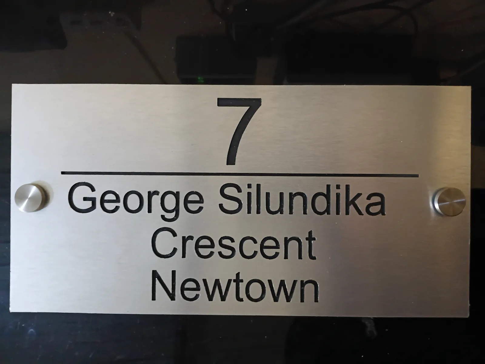 Brushed aluminium sign project — view 48 made by H&S Signs