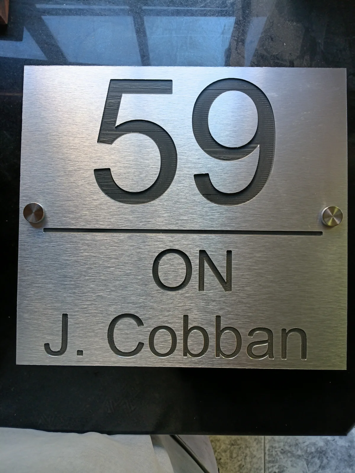 Brushed aluminium sign project — view 57 made by H&S Signs