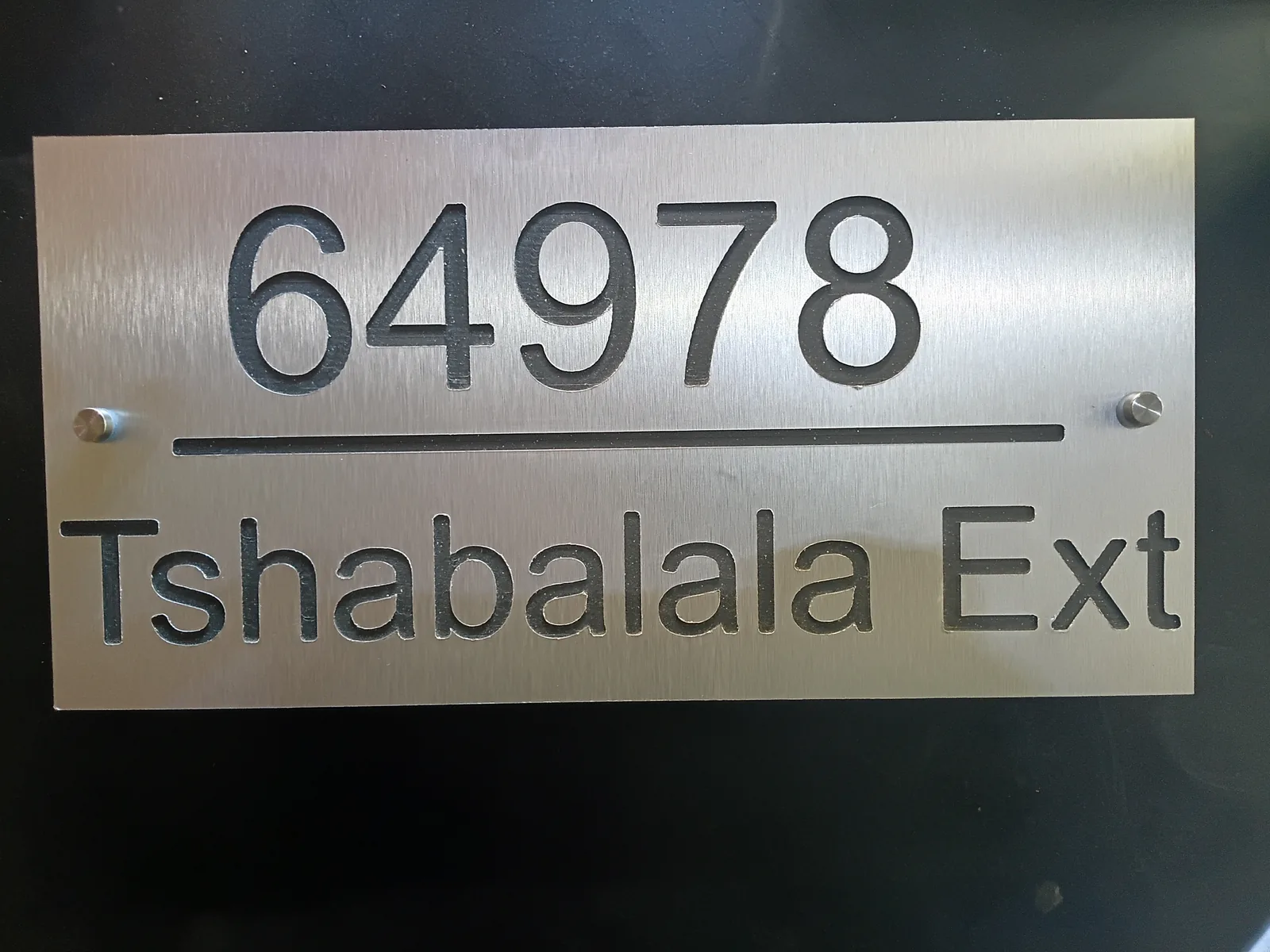 Brushed aluminium sign project — view 61 made by H&S Signs