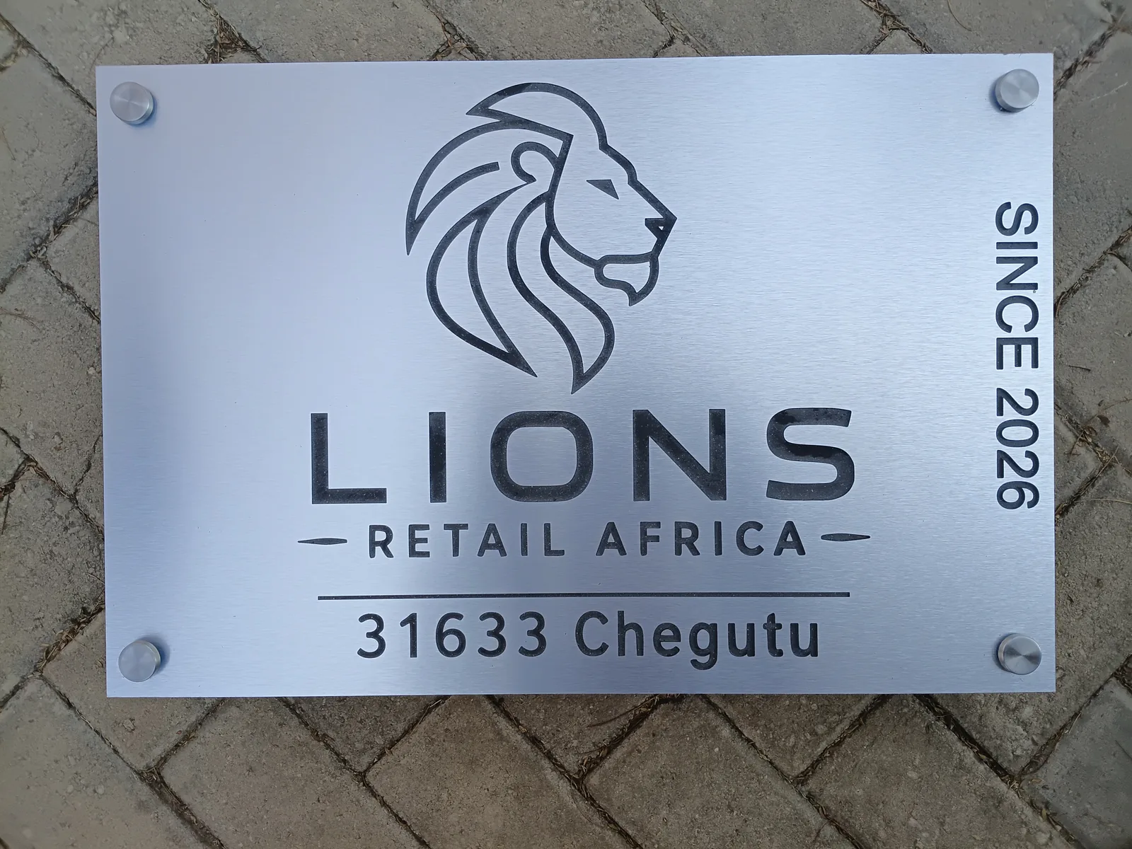 Brushed aluminium sign project — view 74 made by H&S Signs