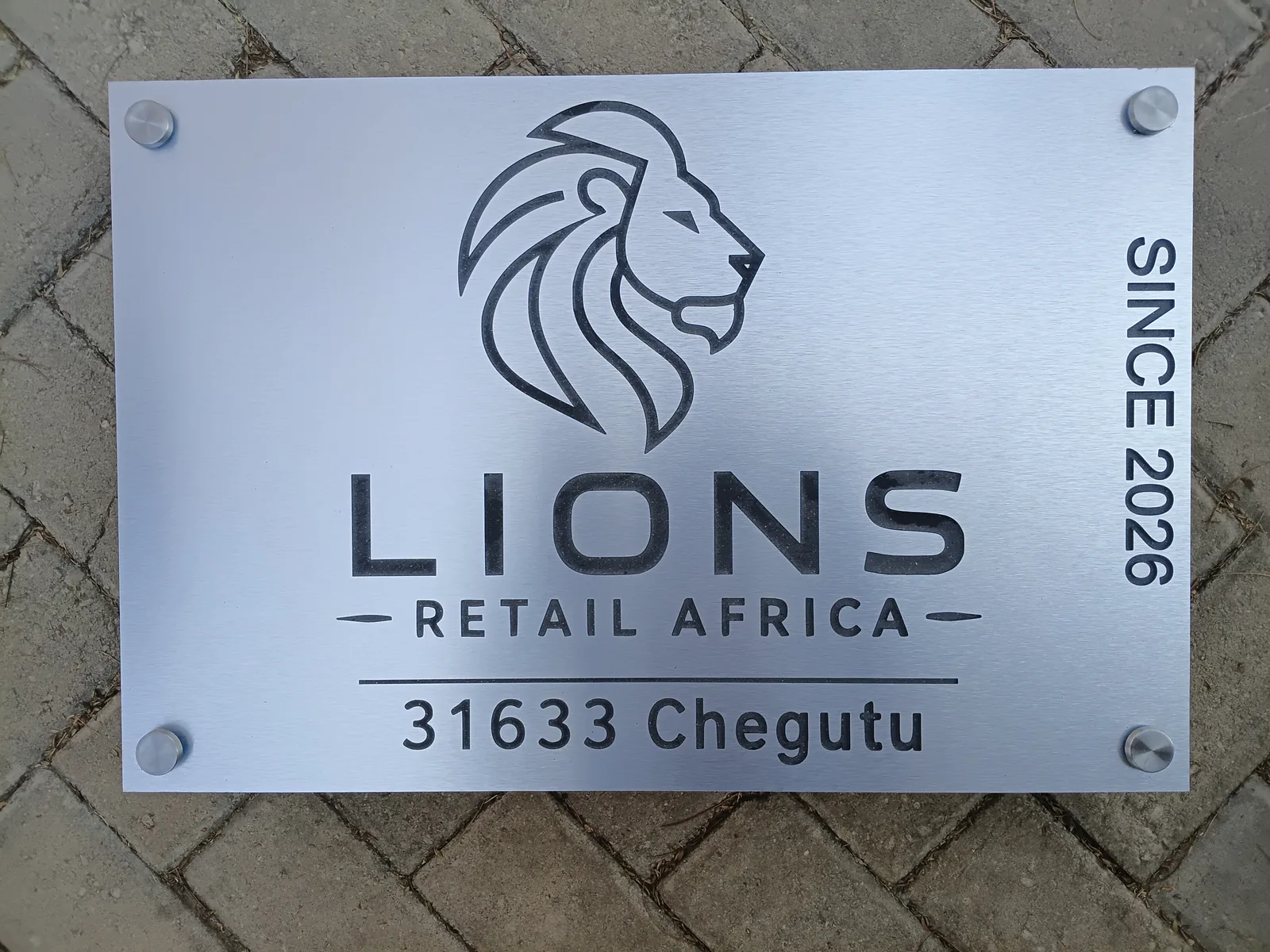 Brushed aluminium sign project — view 75 made by H&S Signs