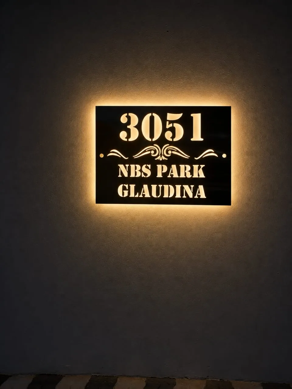 Illuminated address sign project — view 82 made by H&S Signs