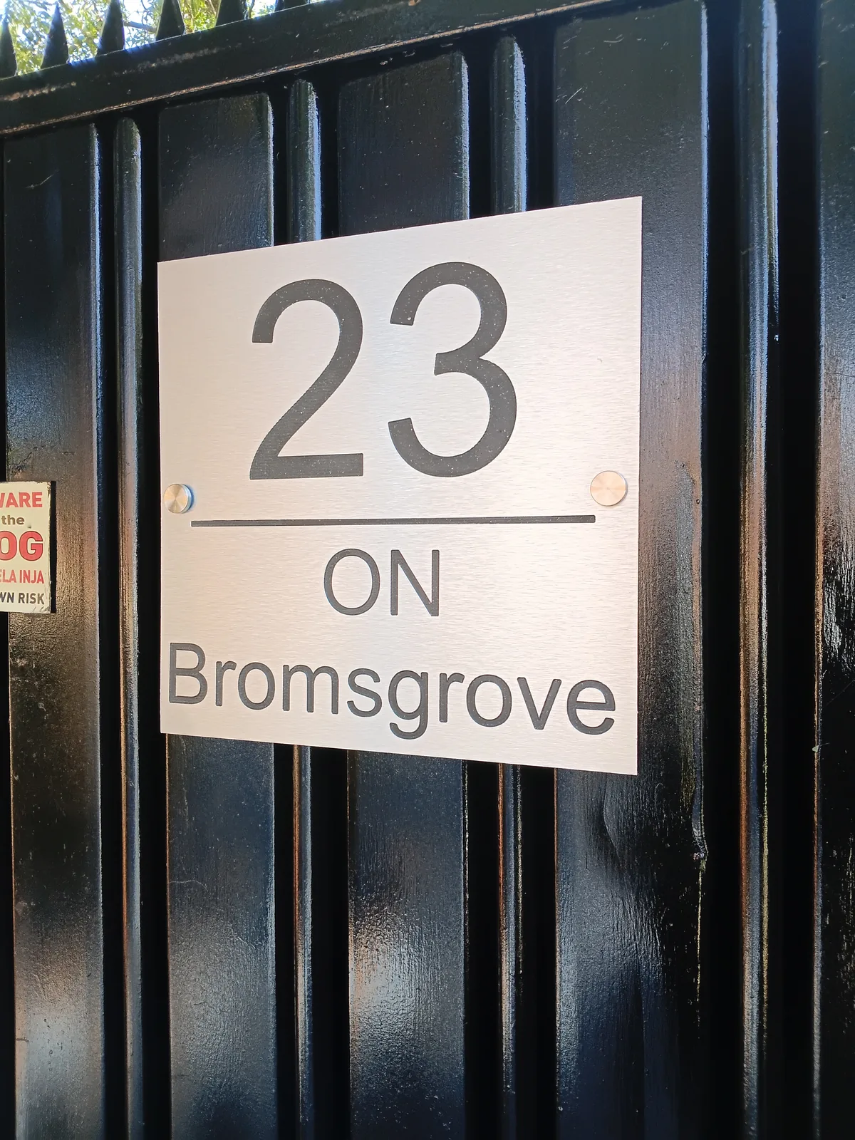 Brushed aluminium sign project — view 89 made by H&S Signs