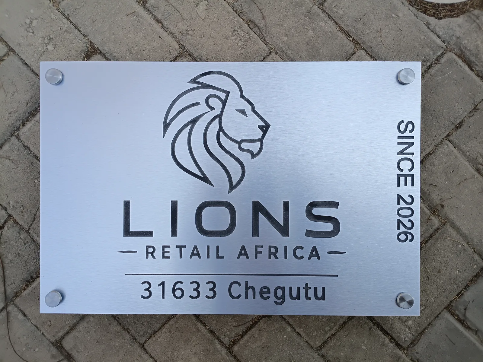 Brushed aluminium sign project — view 95 made by H&S Signs
