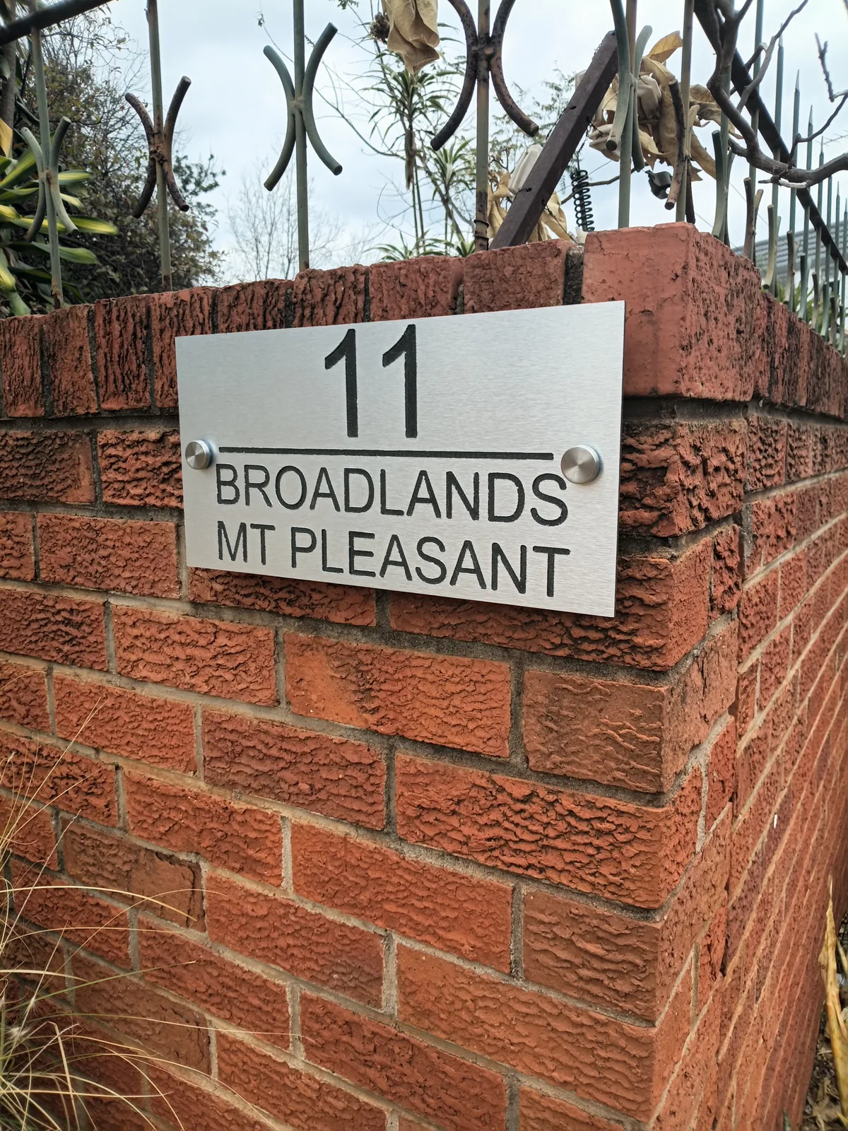 Brushed aluminium sign project — view 100 made by H&S Signs